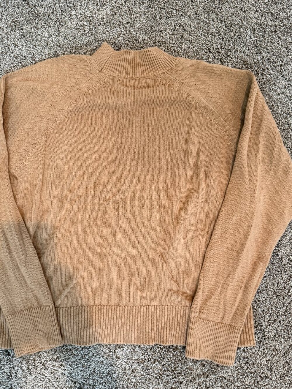 Quince 100% Organic Cotton Mock Neck Sweater Size Small
